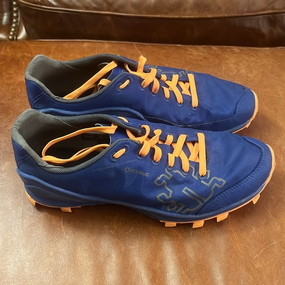 Icebug Shoes - Icebug RB9X Swedish Blue High Traction Running Shoes W9.5 Trail Snow OCR